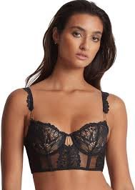 Aubade Bustier Flowermania Transparence Noire