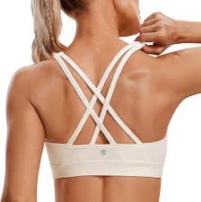 Soutien-Gorge de Sport Femme CRZ YOGA à Dos Croisé