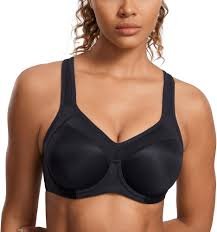 Soutien-Gorge de Sport Femme SYROKAN Noir - Grand Maintien