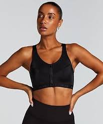 Soutien-Gorge de Sport Noir à Zip - Maintien Optimal