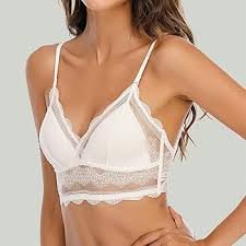 Bralette Dentelle Florale Minetom pour Femme
